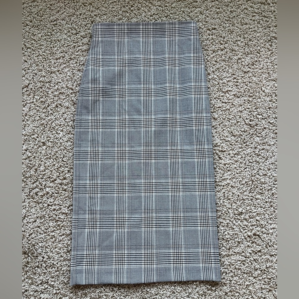 Zara houndstooth pencil skirt